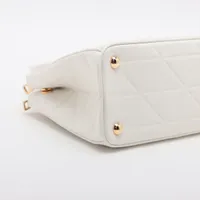 プラダ サフィアーノラクス レザー 2WAYハンドバッグ ホワイト