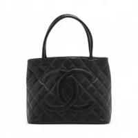 ●良品●　シャネル　復刻トート　キャビアスキン　ココマーク　ゴールド　メダリオン CHANEL シャネル 復刻トート ココマーク トートバッグ キャビア