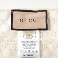 グッチ GG コットン カットソー 36 レディース アイボリー