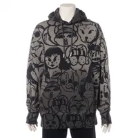 ジバンシィ ブラックコットンパーカー ジバンシィ GIVENCHY プルオーバーパーカー ロゴ コットン