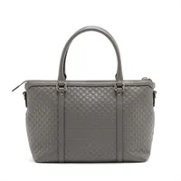 A級[Gucci]449656 ブラック マイクロシーマ レザー トート 2WAY A+級[Gucci]449656 ブラック マイクロシーマ レザー トート 2WAY