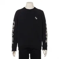 関税込 Chrome Hearts Slo Ride スウェット クルーネック SLO RIDE クロスパッチ付き スウェットシャツ クルーネック ロゴ