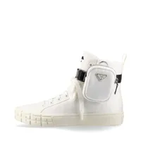 プラダ レザー スニーカー 9 メンズ ホワイト 2EG361 A2546473｜中古