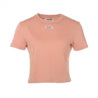 ミュウミュウ 23年 コットン Tシャツ XS レディース ピンク