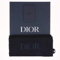 ディオール CD ダイヤモンド レザー ローファー 44 メンズ ブラック