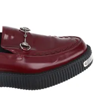 グッチ ホースビット 24AW レザー ローファー 9 メンズ ボルドー