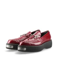 グッチ ホースビット 24AW レザー ローファー 9 メンズ ボルドー
