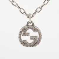 GUCCI インターロッキングG アラベスク 925 ネックレス グッチ インターロッキングG アラベスク ネックレス 925 16.7g