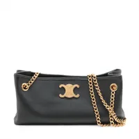 CELINE ニュースペーパー チェーン トリオンフ セリーヌ トリオンフ ニュースペーパー レザー チェーン