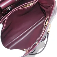 美品✨フェラガモ　ヴァラチェーン　ショルダーバッグ　キャンバス　レザー　肩掛け フェラガモ ヴァラ レザー チェーンショルダーバッグ ボルドー