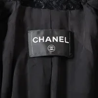CHANELカメリアブラウス　正規品36 CHANEL】シャネル『カメリア ロゴ ココマーク キルティング切替