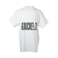⭐︎美品⭐︎ 確実正規品　バレンシアガ　最終セール　オーバー　白　Tシャツ BALENCIAGA(バレンシアガ) PARIS MOONUSED加工オーバーサイズT