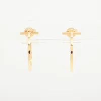 ティファニー Tワイヤー フープ ピアス 750(YG) 5.1g A3748394｜中古