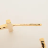 ティファニー Tワイヤー フープ ピアス 750(YG) 5.1g A3748394｜中古