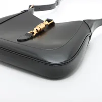 グッチ ジャッキー1961 レザー ショルダーバッグ ブラック