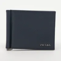 PRADA サフィアーノレザー 名刺入れ ネイビー PRADA ネイビー 名刺入れ サフィアーノレザー - メルカリ