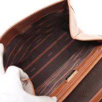 ロエベ ベラスケス レザー 2WAYハンドバッグ ブラウン PO027137