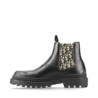 新品未使用！Diorブラック レザー サイドゴアブーツ【No.16】 新品同様 DIOR ディオール サイドゴア アンクルブーツ