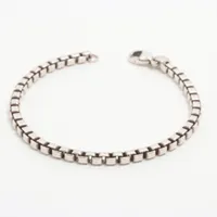 【美品】19.3cmTiffanyティファニー ベネチアン ブレスレット 925 TIFFANY&Co.】ティファニー ベネチアン ブレスレット