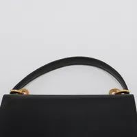 グッチ　ハンドバッグ　黒レザー グッチ オールドグッチ ダブルG レザー ハンドバッグ ブラック