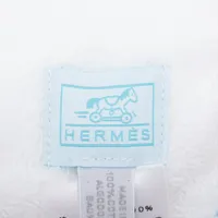 エルメス ブランケット コットン ブルー バスラップ おくるみ