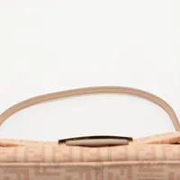希少品‼️FENDI ショルダーバッグ　ベロア　マンマバケット　FF金具　レザー フェンディ ズッキーノ マンマバケット レザー ショルダーバッグ