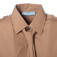 【23AW】新作 ファスナー付き コットンシャツ ◆プラダ◆人気 楽天市場】PRADA プラダ/ホワイトスタッズコットンシャツ メンズ