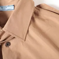 プラダ トライアングルロゴ 23AW コットン シャツ 40 レディース