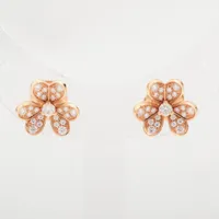 ヴァンクリーフ&アーペル フリヴォル ミニ ダイヤ ピアス 750(YG) 3.7g