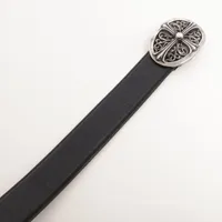 クロムハーツ クラシックオーバルクロスバックル ベルト 925