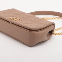 BURBERRYローラチェーンショルダーバック スマホショルダー　ベージュ BURBERRYローラチェーンショルダーバック スマホショルダー