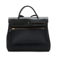 HERMES エルメス エールライン PM グレー エルメス エールバッグジップPM トワルミリタリーxヴァッシュ