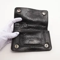 クロムハーツ 1ZIP ウォレット レザー インボイスアリ ブラック