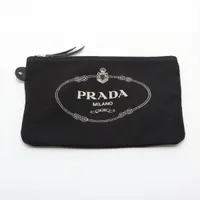 PRADA ブラック トートバッグ キャンバス CANAPA プラダ PRADA 2wayキャンバストートバッグ ブラック 黒