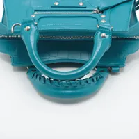 バレンシアガ・ペーパーミニ・ハンドバッグ・ショルダーバッグ・2way・ブルー BALENCIAGA バレンシアガ ミニペーパー ハンドバッグ ミニバッグ