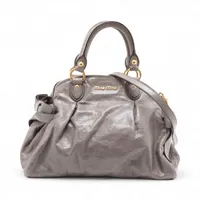miumiu ハンドバッグ 2way グレー お取り寄せ】 miumiu ミュウミュウ 2wayショルダーバッグ グレー