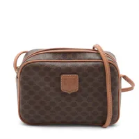 【入手困難】CELINE マカダム 柄キャスケット デニム　ヴィンテージ CELINE セリーヌ マカダム柄 PVC/レザー ボストンバッグ