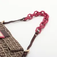 FENDI マンマ　ズッカ　ズッキーノ　ポーチ　キャンバス　マンマバケット FENDI フェンディ ミニマンマバケット ズッキーノ ハンドバッグ