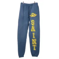 ART 宗教画　スウェットパンツ　両面 セントマイケル 24AW コットン スウェットパンツ M メンズ