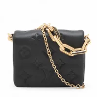 ヴィトン モノグラム エンボス クッサン ベルトバッグ M81125 ブラック