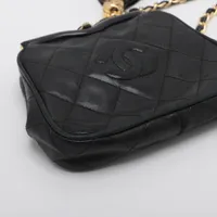 レ*ン様 CHANEL マトラッセ　がま口　チェーンウエストポーチ バイセル公式】シャネル ココマーク フリンジ チェーン ウエスト