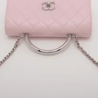 CHANEL: 希少、マトラッセ、キャビアスキン、シルバー、チェーンハンドル、 シャネル マトラッセ キャビアスキン チェーンウォレット トップ