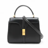 ◆VINTAGE◆【CELINE】16 セーズ*2way*ミディアム*ハンドバッグ セリーヌ 16セーズ スモール レザー 2WAYハンドバッグ ブラック