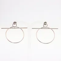 エルメス ループ ミディアム ピアス(両耳用) 925 11.5g シルバー