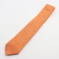 エルメス ネクタイ シルク オレンジ A3750429｜中古ブランド品