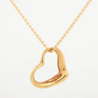 ティファニー オープンハート ネックレス 18K(YG) 2.8g 引き輪