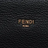 フェンディ ボストン 365 レザー 2WAYハンドバッグ ブラック