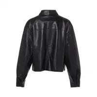 プラダ トライアングルロゴ 21年 レザー レザージャケット 40