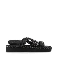 CHANEL シャネル　サンダル　ココマーク シャネル ココマーク マトラッセ レザー サンダル 39 レディース