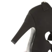 シャネル ココマーク サテン パンプス 36 1/2 レディース